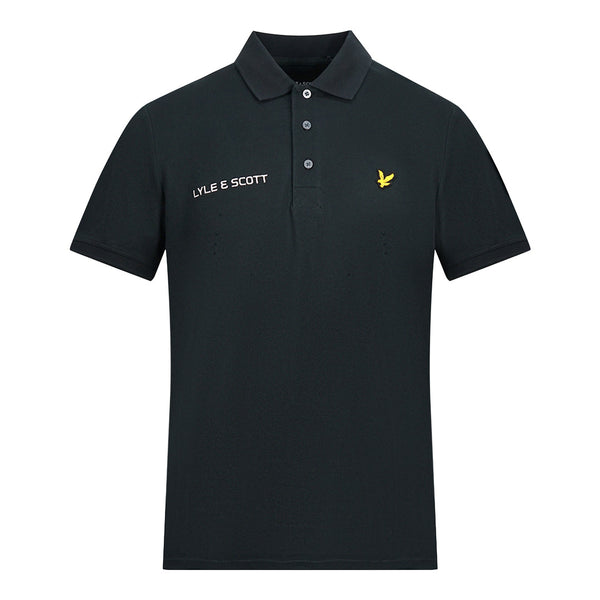 Lyle Scott True Black Short Sleeved Polo Shirt