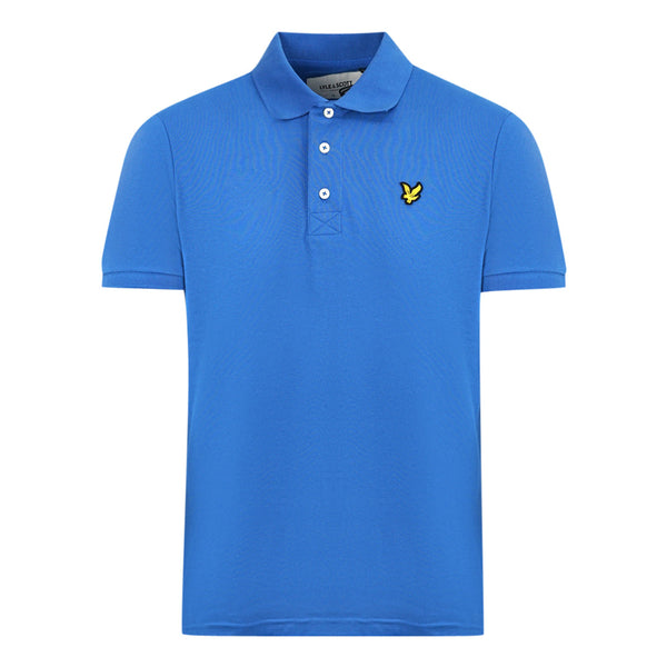 Lyle & Scott Spring Blue Plain Polo Shirt SP400VOG W58