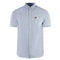 Lyle Scott Blue Short Sleeved Casual Oxford Shirt
