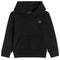 Fred Perry Laurel Back Kids Black Hooded Sweatshirt
