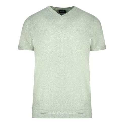 Diesel T Cherubik New Grey V Neck T Shirt