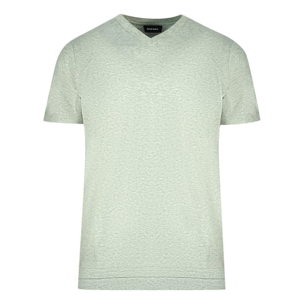 Diesel T Cherubik New Grey V Neck T Shirt