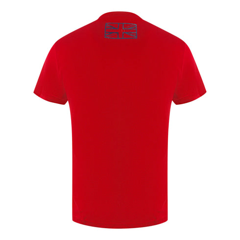 Aquascutum London 1851 Tape Logo Red T Shirt