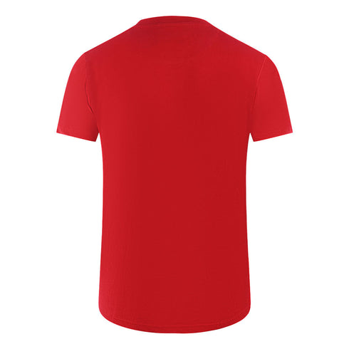 Aquascutum London 1851 Split Logo Red T Shirt