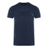 Aquascutum London 1851 Split Logo Navy Blue T Shirt - Style Centre Wholesale