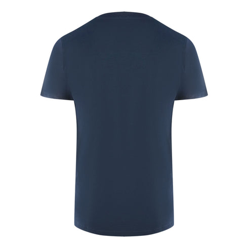 Aquascutum London 1851 Split Logo Navy Blue T Shirt - Style Centre Wholesale