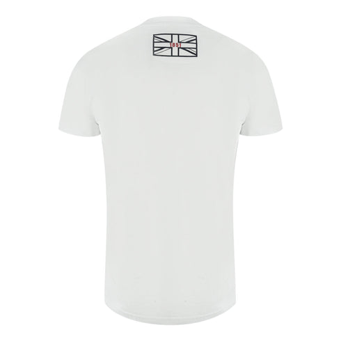 Aquascutum London Circle Logo White T Shirt