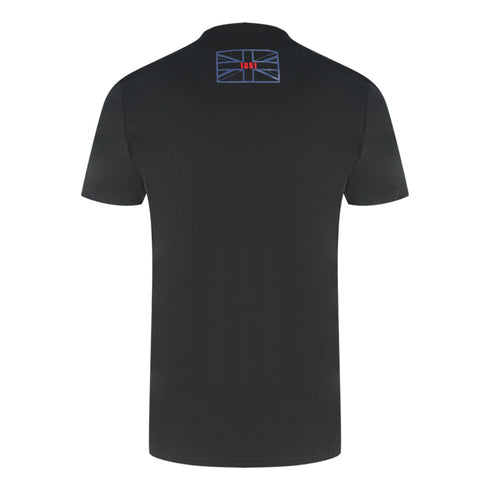 Aquascutum London Circle Logo Black T-Shirt T00723 99