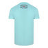 Aquascutum Script Logo Sky Blue T Shirt