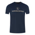 Aquascutum Script Logo Navy Blue T Shirt