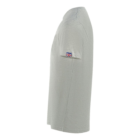 Aquascutum London Tonal Aldis Logo Grey T Shirt