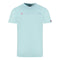 Aquascutum Brand Embossed Logo Sky Blue T-Shirt S