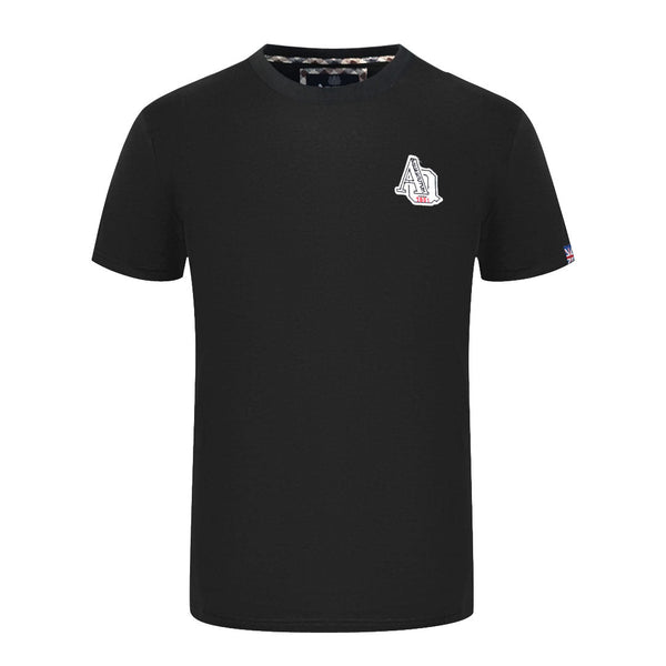 Aquascutum 1851 Aq Logo Black T Shirt