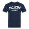 Philipp Plein Sport Black 3D Logo Navy Blue T Shirt