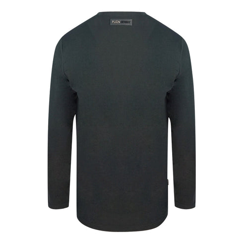 Plein Sport Bold Branded Logo Black Long Sleeved T Shirt