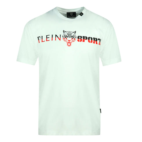 Plein Sport Bold Split Logo White T Shirt