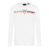 Plein Sport Bold Split Logo White Long Sleeved T-Shirt S