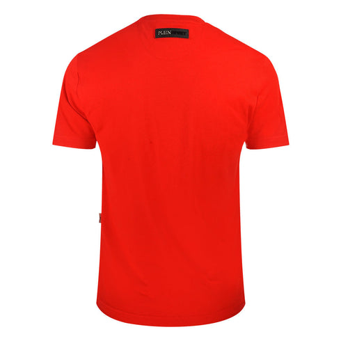 Plein Sport Scribble Layer Logo Red T Shirt