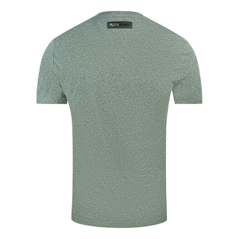 Plein Sport Scribble Layer Logo Grey T Shirt