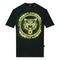 Plein Sport Yellow Scribble Layer Logo Black T-Shirt M