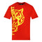 Philipp Plein Sport Tiger Side Logo Red T Shirt
