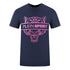 Plein Sport Tigerhead Bold Logo Navy Blue T Shirt