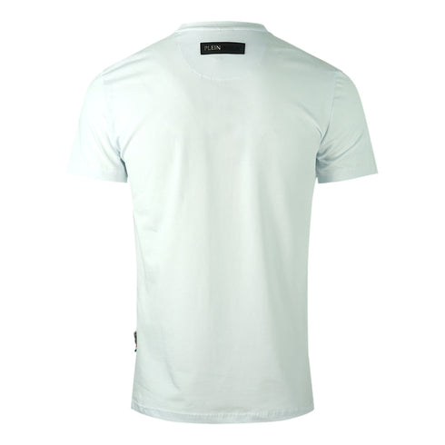 Plein Sport Large Stencil Tiger Logo White T Shirt