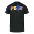 Plein Sport Multi Colour Logos Black T Shirt