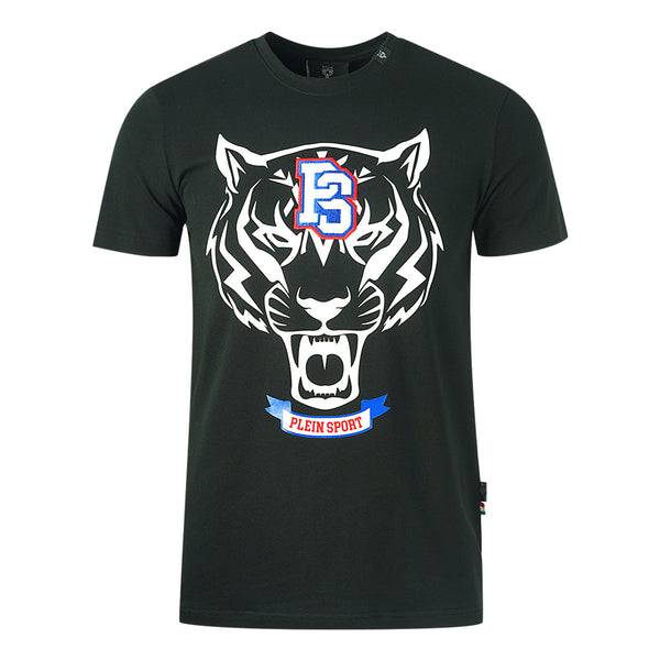 Plein Sport Ps Tiger Logo Black T Shirt