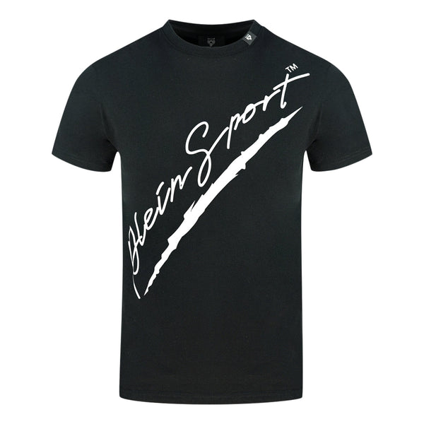 Plein Sport Signature Black TShirt New TIPS122TN 99