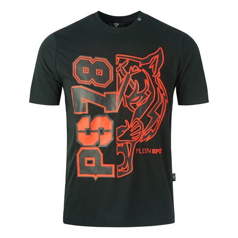 Plein Sport Ps78 Design Logo Black T Shirt