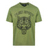 Plein Sport Tiger Head Logo Green T Shirt