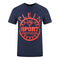Plein Sport Large Circle Logo Navy Blue T Shirt