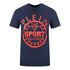 Plein Sport Large Circle Logo Navy Blue T Shirt