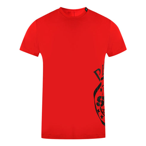 Philipp Plein Sport Side Logo Red T-Shirt S