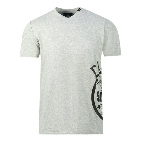 Plein Sport Side Logo Grey T Shirt