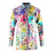 Inoa Tivoli Gardenia 12009 Multicoloured Long Sleeve Blouse Silk Shirt Tivoli Gardenia 12009 collar Shirt
