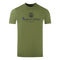 Aquascutum London Aldis Brand Logo Army Green T Shirt
