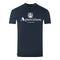 Aquascutum London Aldis Brand Logo Navy Blue T Shirt