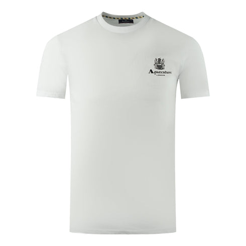 Aquascutum Active Small Logo Pocket Optical White T-Shirt AA FW23 TS004 01