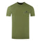 Aquascutum London Aldis Brand Logo On Chest Army Green T Shirt