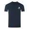 Aquascutum London Aldis Brand Logo On Chest Navy Blue T Shirt