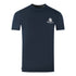 Aquascutum London Aldis Brand Logo On Chest Navy Blue T Shirt