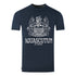 Aquascutum Large Bold London Aldis Brand Logo Navy Blue T Shirt