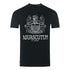 Aquascutum Large Bold London Aldis Brand Logo Black T-Shirt TS006 16