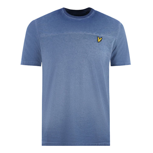 Lyle Scott Ink Wash Blue T Shirt
