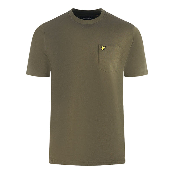 Lyle Scott Relaxed Pocket Trek Green T Shirt