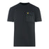Lyle Scott Ripstop Pocket Black T Shirt