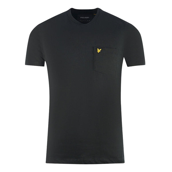 Lyle Scott Chest Pocket Brand Logo Black T Shirt