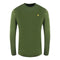 Lyle Scott Brand Logo Long Sleeve Woodland Green T Shirt
